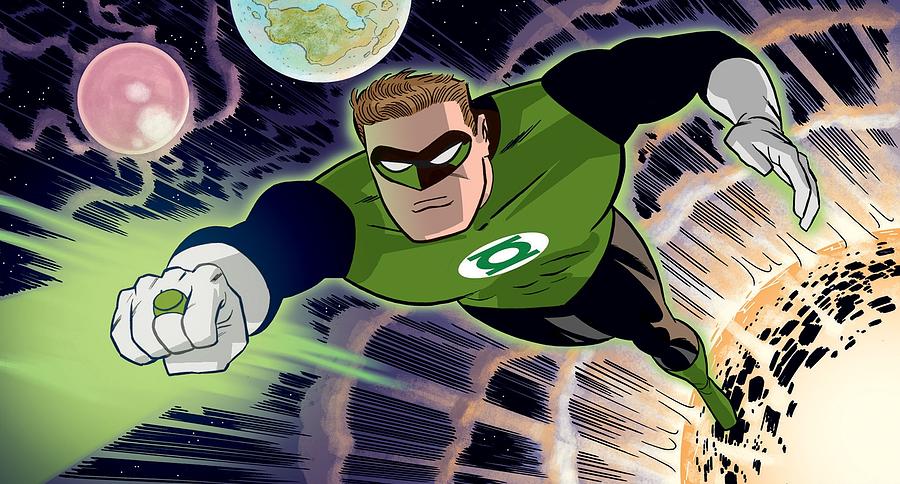 Green Lantern Digital Art - Green Lantern #1 by Super Lovely