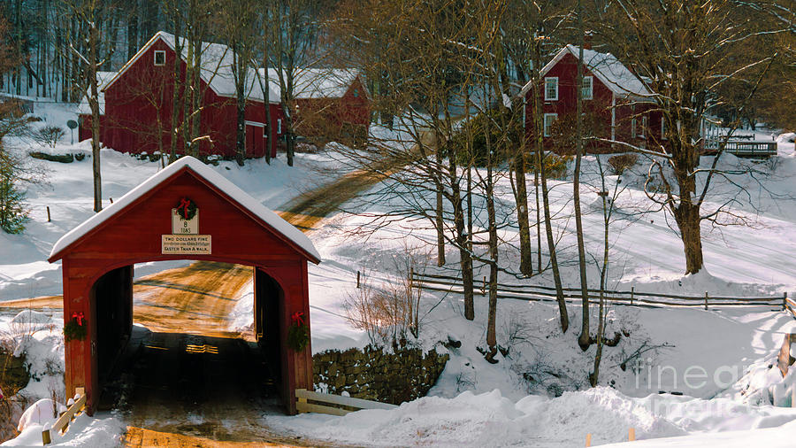 Green River Covered Bridge #1 Photograph by Scenic Vermont Photography