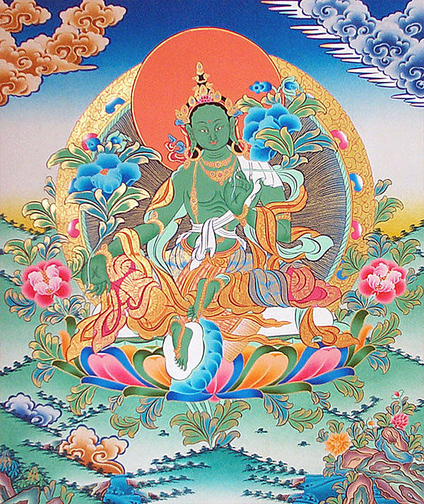 Green Tara Painting by Navaram Shrestha - Fine Art America