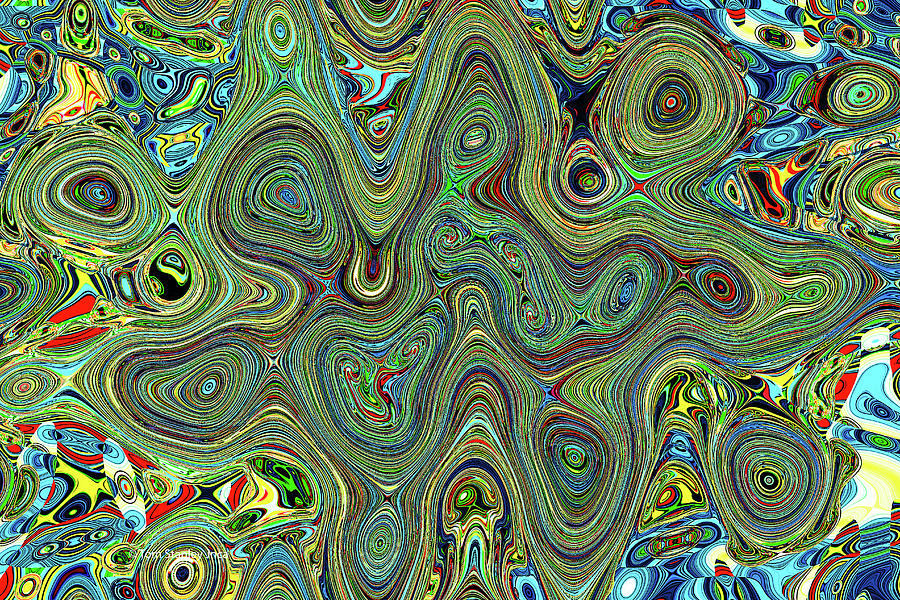 Green Thing Abstract #1 Digital Art by Tom Janca
