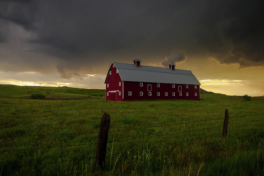 Greenland Barn During a Severe Summer Storm #1 Photograph by Bridget Calip
