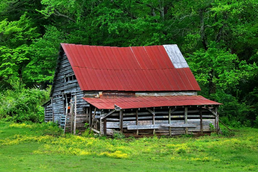 Architecture Photograph - Greens Barn #1 by Kathryn Meyer