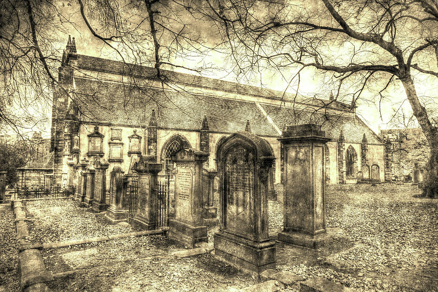 Greyfriars Kirk Church Edinburgh Vintage #1 Photograph by David Pyatt