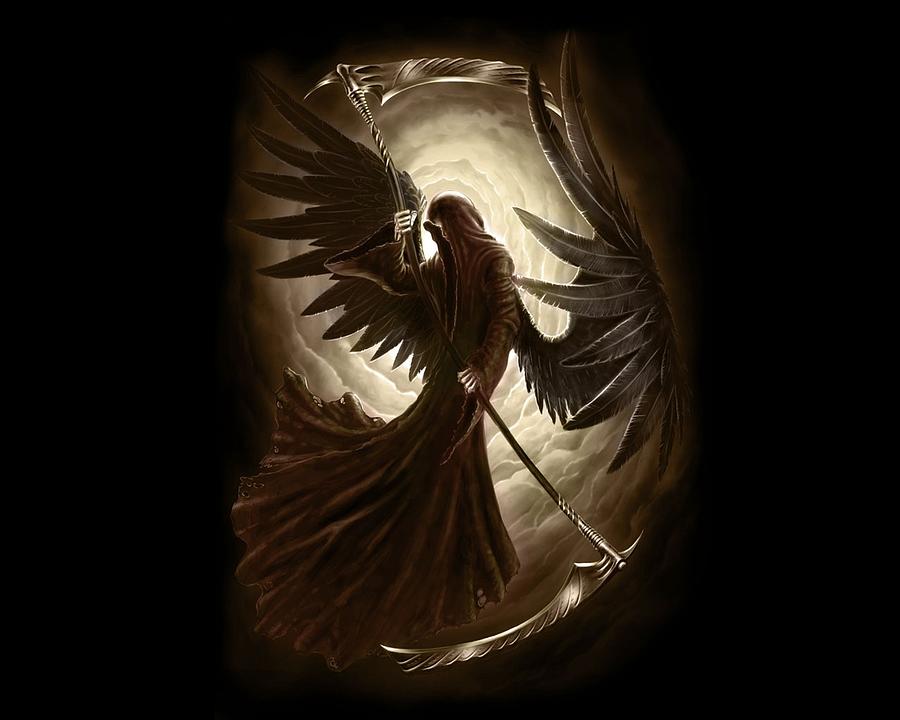 Grim Reaper Digital Art - Grim Reaper #1 by Maye Loeser