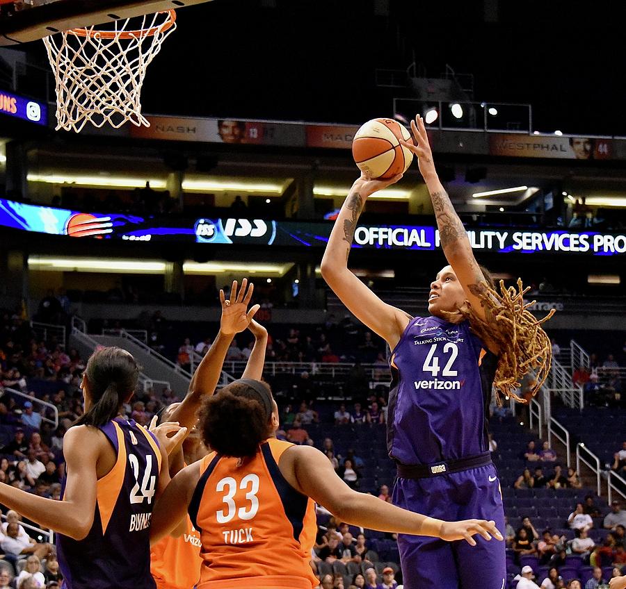 Brittney Griner Photograph - Griner Jumper 1 by Devin Millington Brittney Griner Photograph - Griner Jumper 1 by Devin Millington
