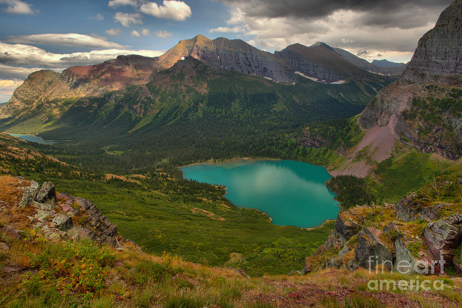 Grinnell Lake In The Northern MT. Rockies Photograph by Adam Jewell