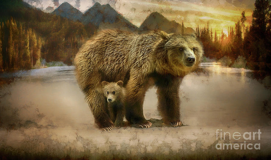 Wildlife Photograph - Grizzly Bear Art #1 by Wildlife Fine Art