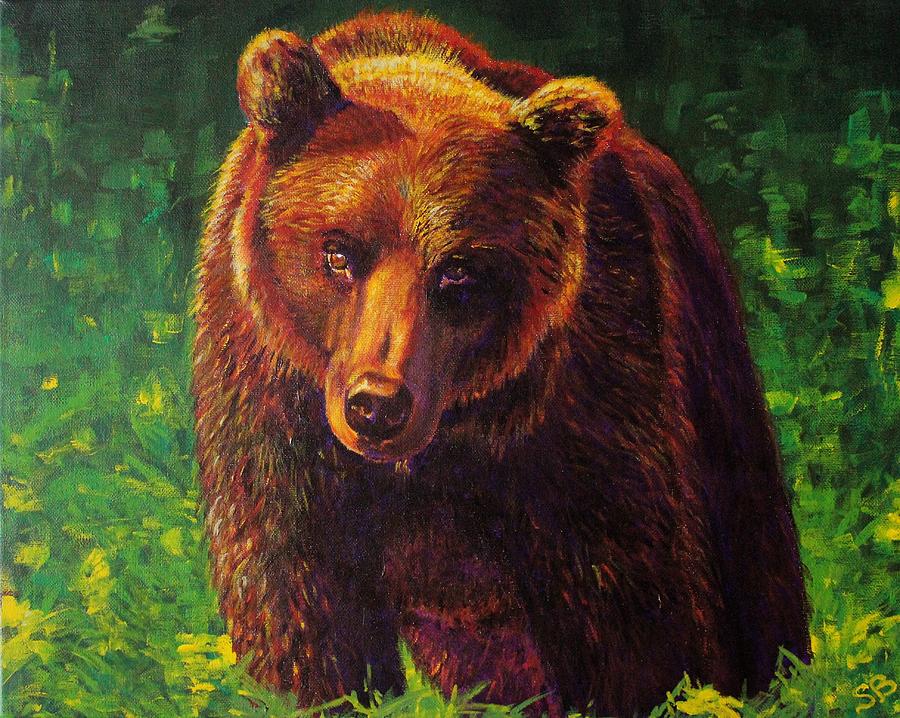 Grizzly #1 Painting by Sabina Bonifazi
