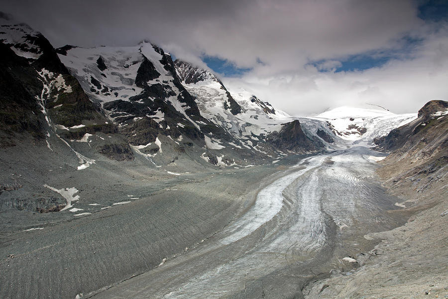 Grossglockner and Pasterze Glacier from Franz Josef Hohe Viepoint ...