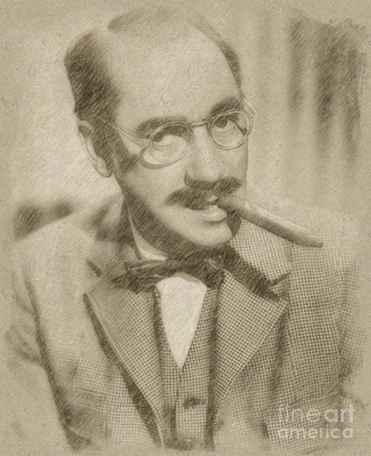 Groucho Marx. is a drawing by Esoterica Art Agency which was uploaded on De...
