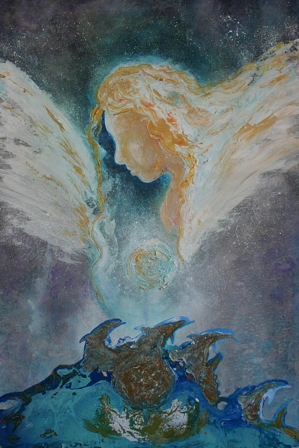 Angelic Encounters  Painting by Alma Yamazaki