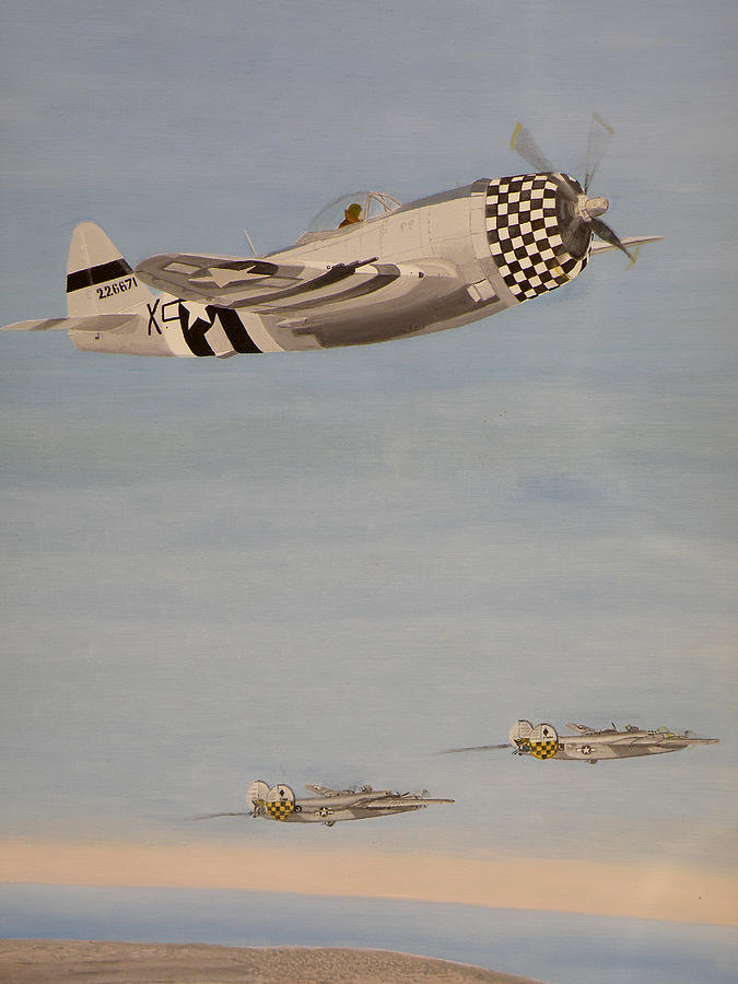 P-47 Painting - Guardian Angel. #2 by Olive Denyer