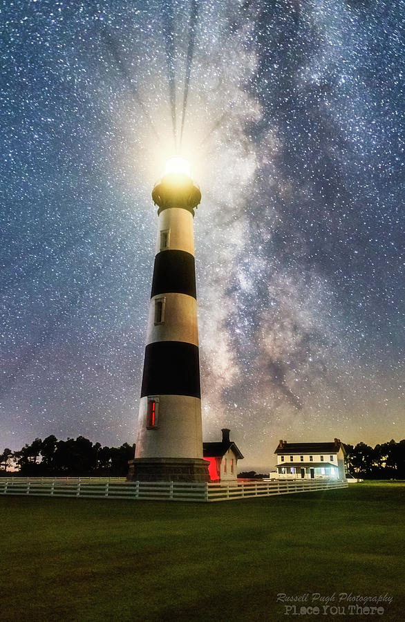 Lighthouse Photograph - Guiding Light #1 by Russell Pugh