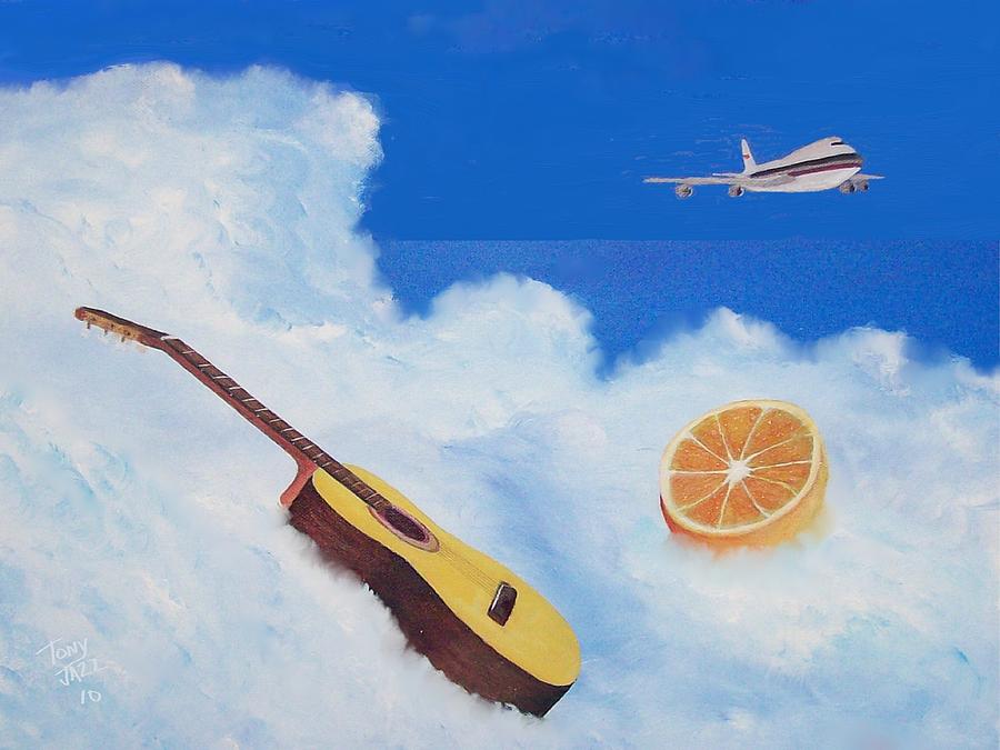 Guitar Dreams #1 Painting by Tony Rodriguez