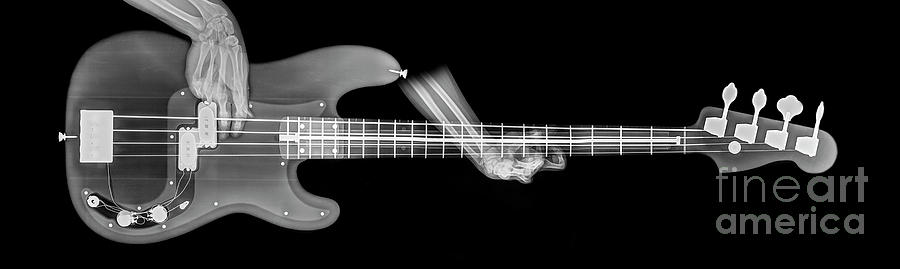 Guitar under x-ray  #1 Photograph by Guy Viner