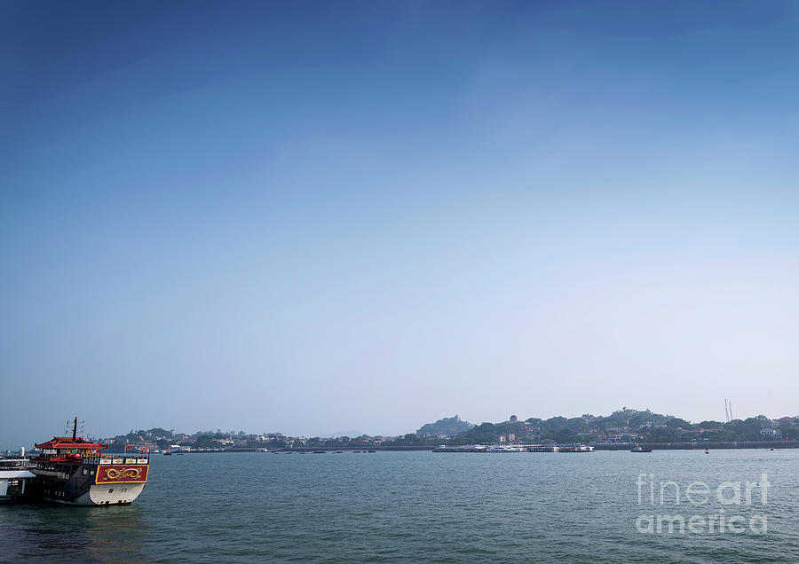 Gulangyu island and tourist river ferry boat in xiamen china #1 Photograph by JM Travel Photography