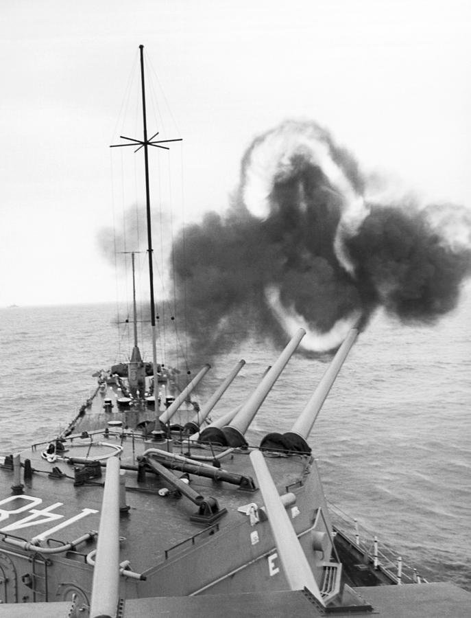 Gulf Of Tonkin Warfare #1 Photograph by Underwood Archives