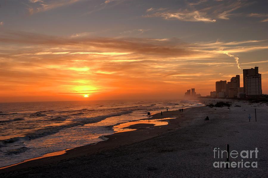 Gulf Shores Sunset Photograph by Paul Lindner