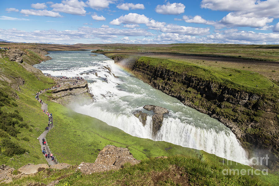 Gullfoss waterfall in Iceland #1 Photograph by Didier Marti