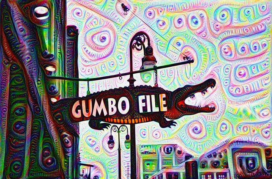 Gumbo File #1 Painting by Bill Cannon