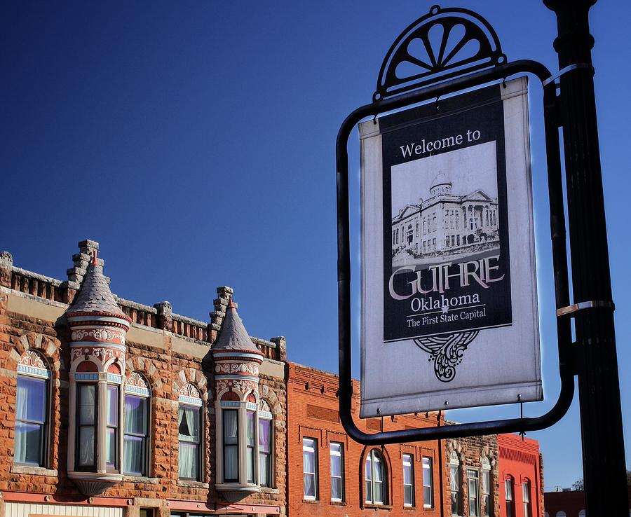 Guthrie City Banner  #1 Photograph by Buck Buchanan
