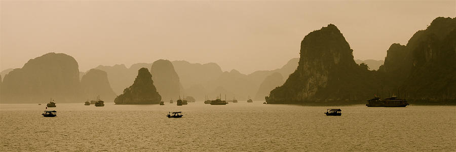 Boat Photograph - Ha Long Bay Vietnam #1 by Jamie Cain