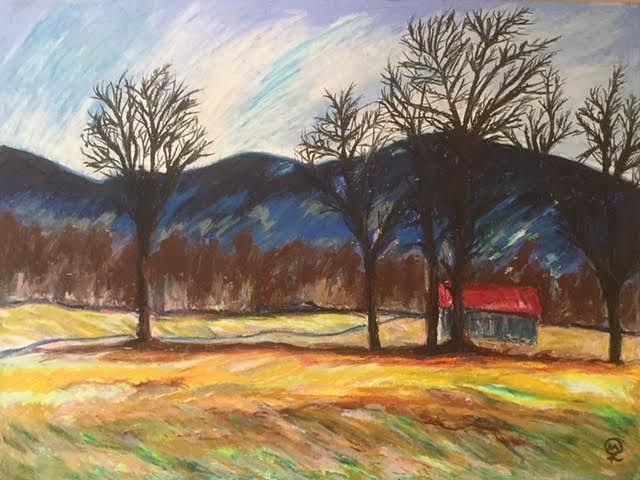 Hadley Landscape Pastel by Therese Legere Hadley Landscape Pastel by Therese Legere