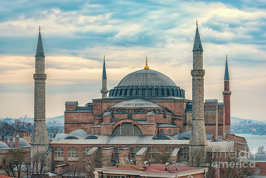 Hagia Sophia Elevated View #1 Photograph by Antony McAulay