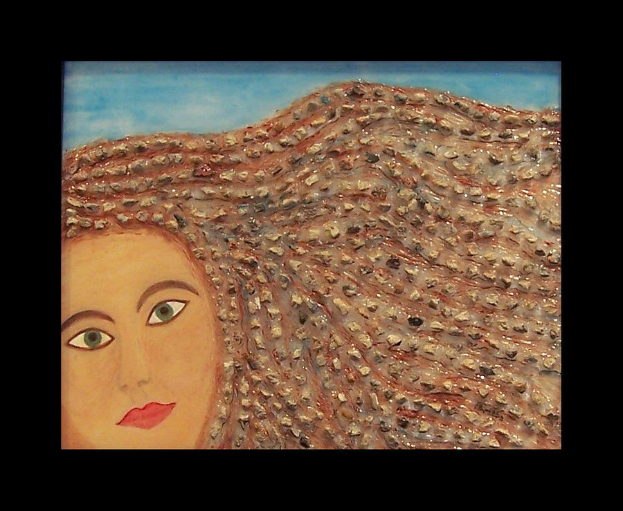Berlin Wall Painting - Hair by Anneliese Fritts Berlin Wall Painting - Hair by Anneliese Fritts