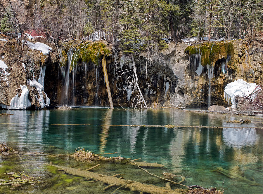Nature Photograph - Hanging Lake in Glenwood Canyon Colorado #1 by Brendan Reals