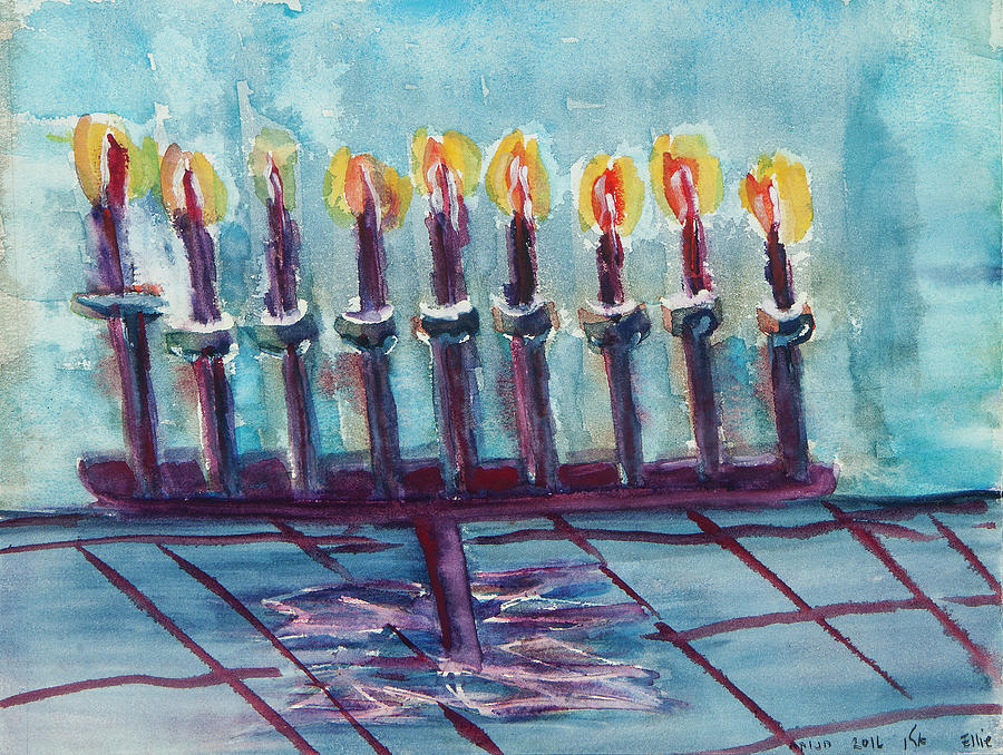 Hanukah Painting by Ellie Sorkin - Fine Art America