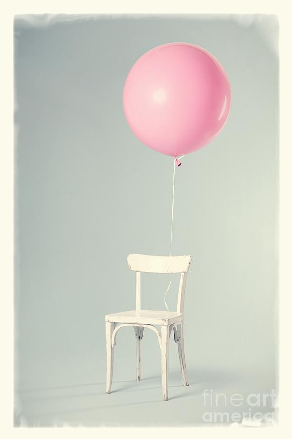 Balloon Photograph - Happy Birthday Card by Edward Fielding