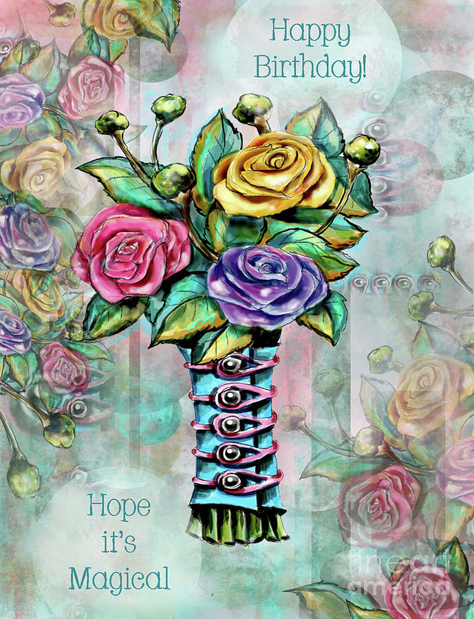 Happy Birthday Mixed Media by Pam Vale - Fine Art America