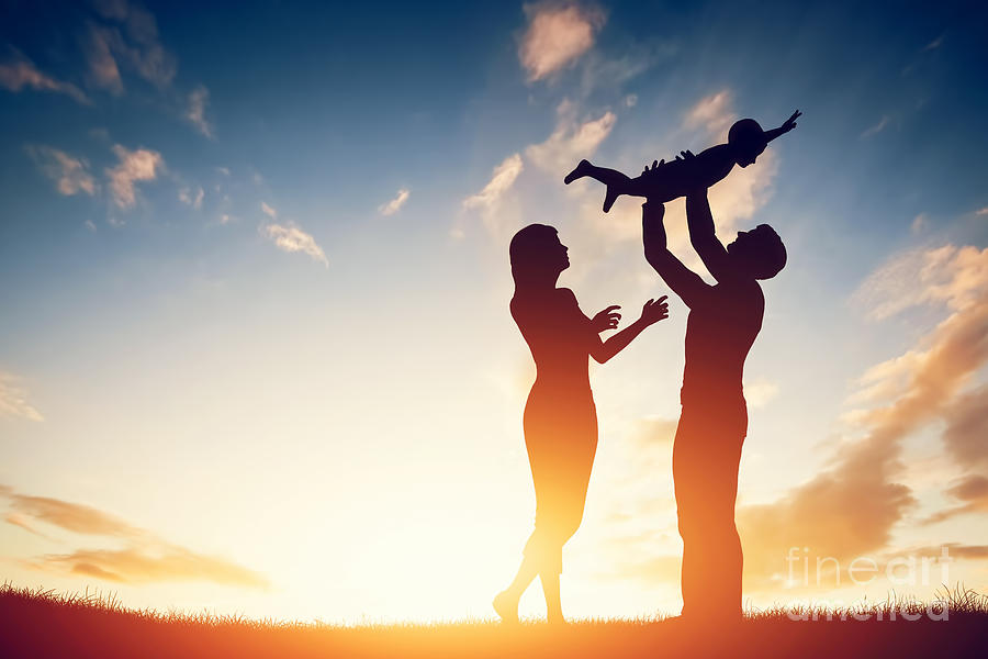 Parenthood Movie Photograph - Happy family together #1 by Michal Bednarek