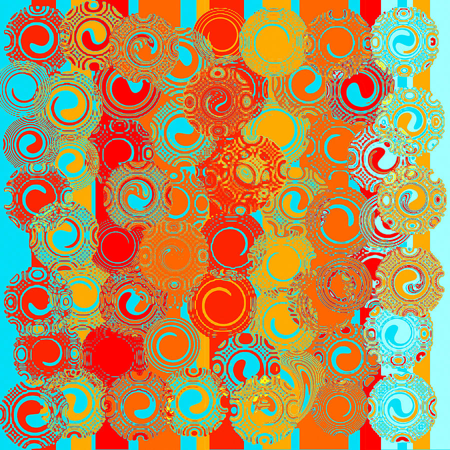 Happy Swirls Painting by Bonnie Bruno