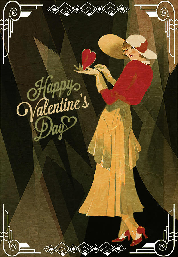 Happy Valentines Day Digital Art by Jeff Burgess