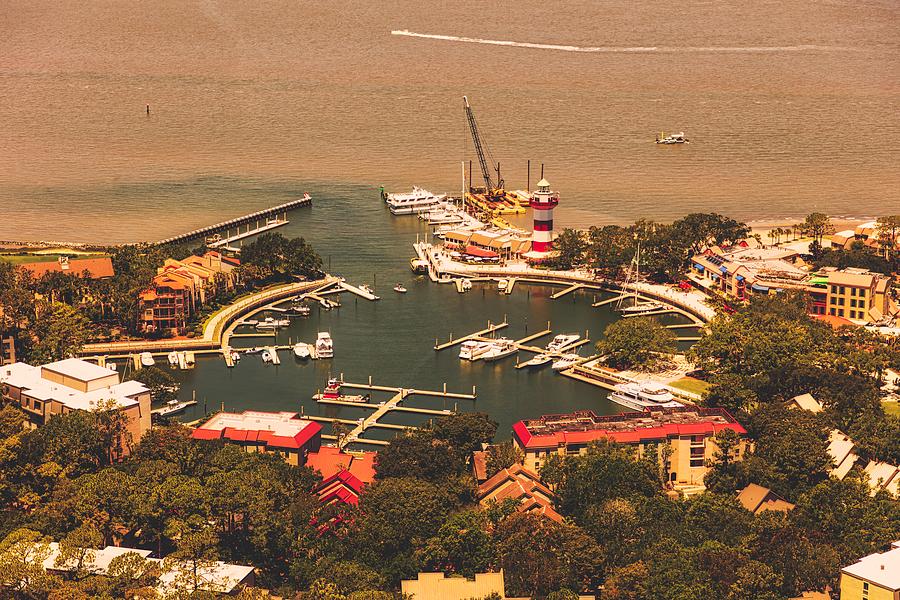 Boat Photograph - Harbour Town Lighthouse And Marina - Hilton Head Island, South Carolina #1 by Mountain Dreams