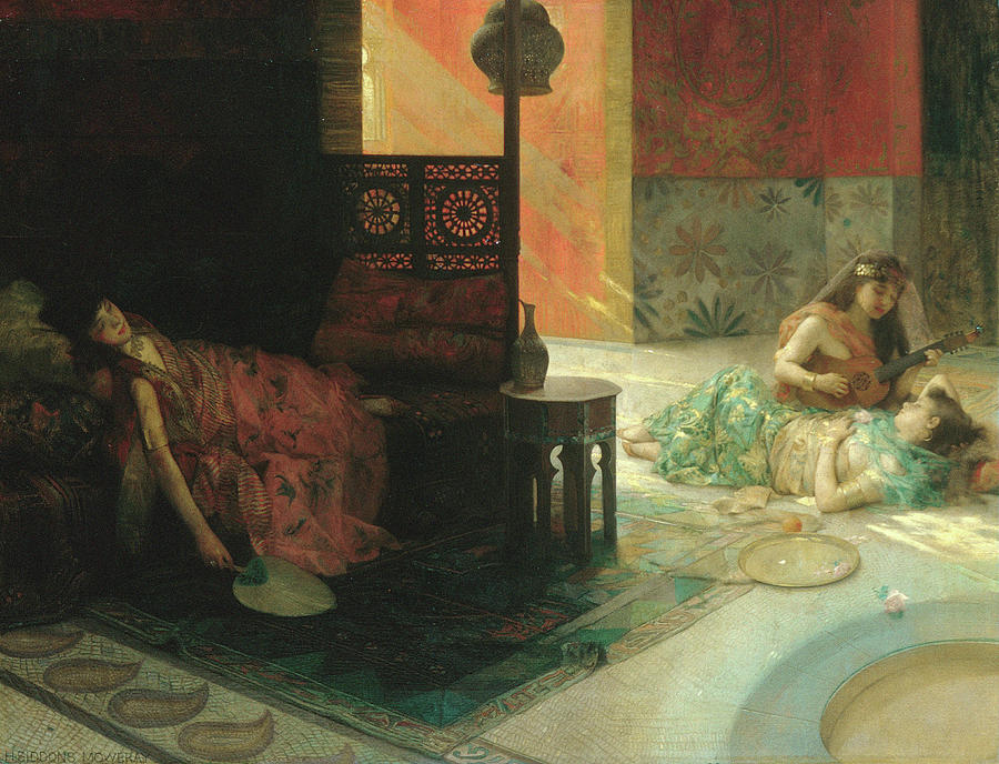 Harem Scene Painting By Henry Siddons Mowbray Fine Art America