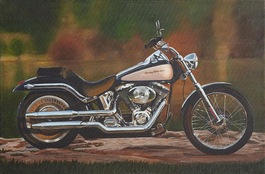 Harley #1 Painting by Liz Zahara