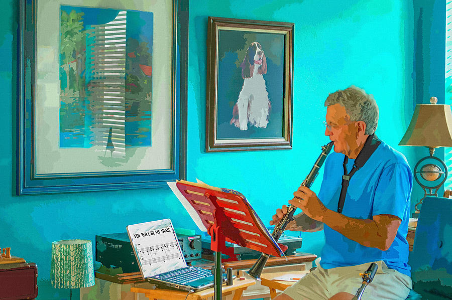 Musician Photograph - Have Your Photos Made Into Watercolors Example 3 #1 by Susan Molnar
