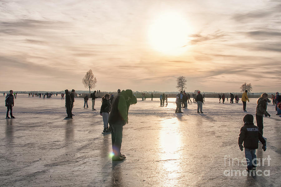 Winter on natural ice Photograph by Patricia Hofmeester