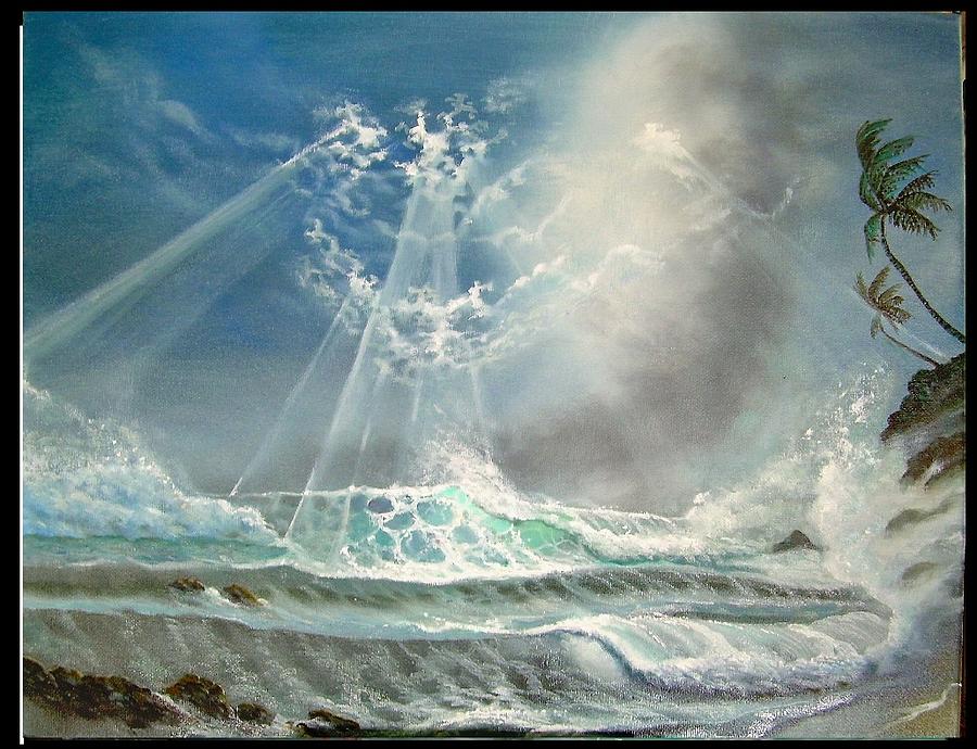 Hawaii Seascape Painting by Leland Castro