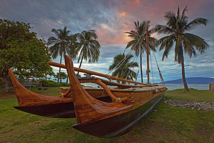 Hawaiian Sailing Canoe #1 Photograph by James Roemmling