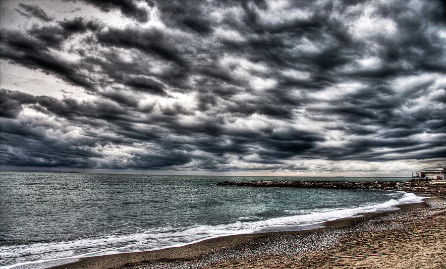 HDR beach #1 Photograph by Andrea Barbieri