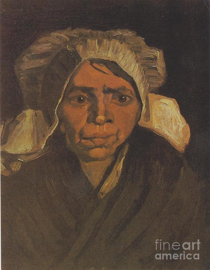 Head of a Peasant Woman by Van Gogh Painting by Vincent Van Gogh
