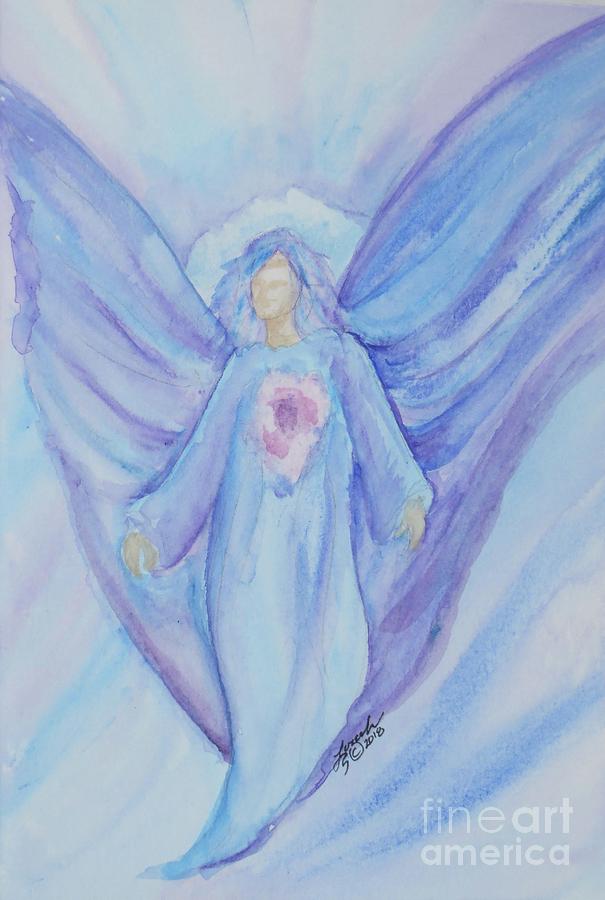 Healing Angel Painting by Lora Tout