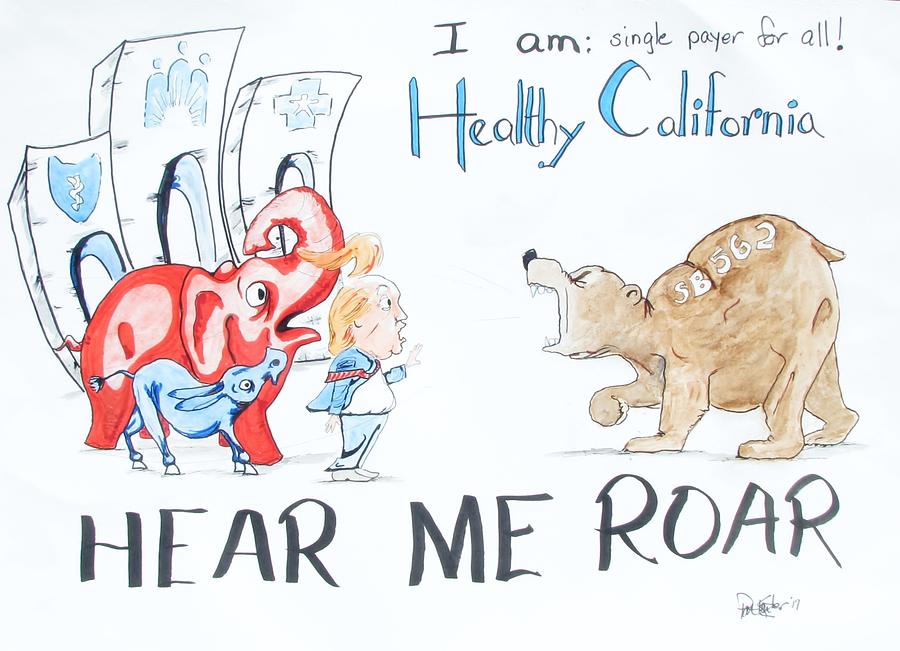 Hear Me Roar #1 Drawing by Patricia Kanzler