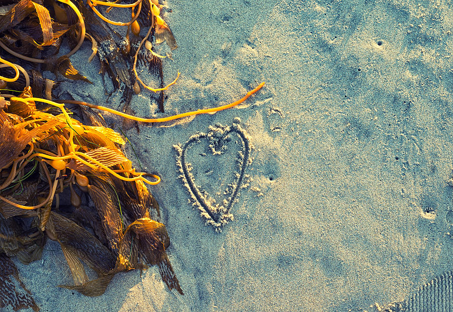 Heart In The Sand Photograph by Joseph S Giacalone