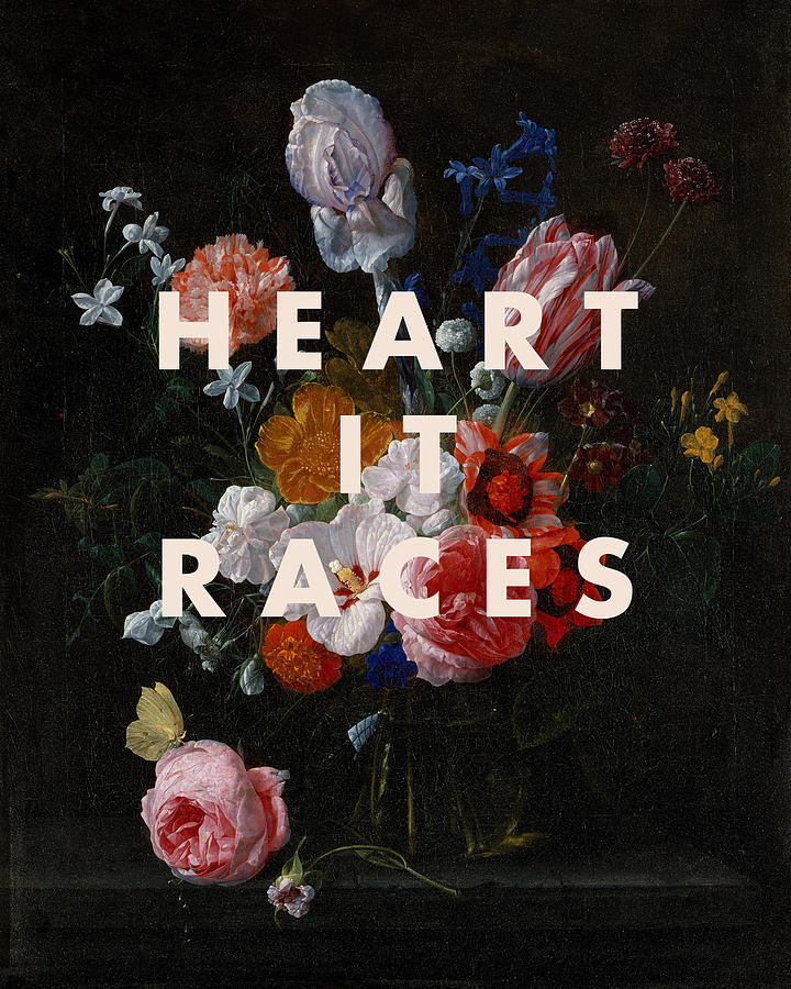Heart It Races Print #1 Digital Art by Georgia Clare