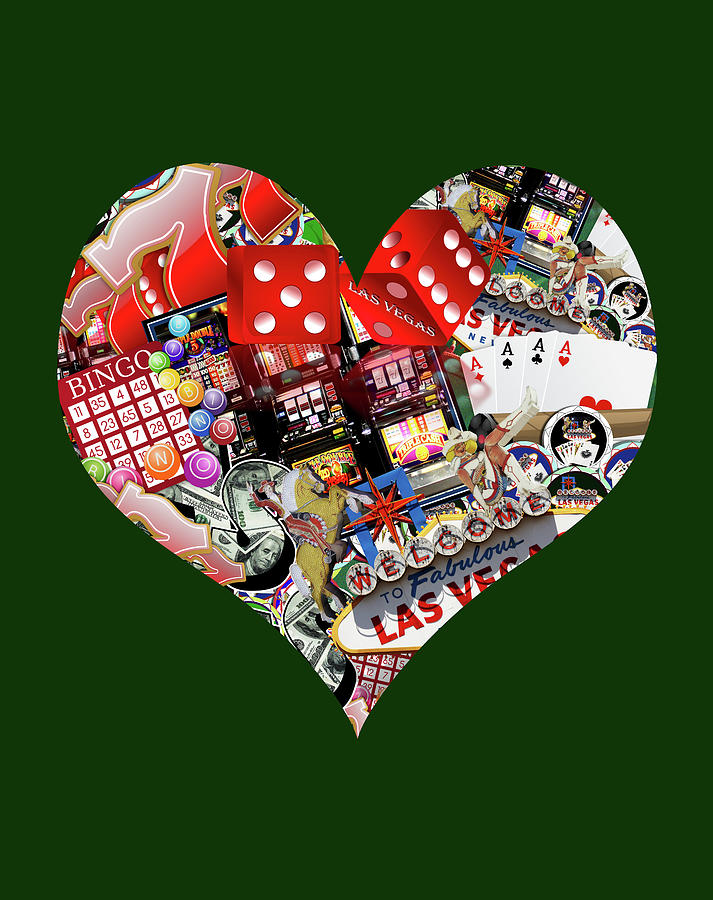 Heart Playing Card Shape  #1 Digital Art by Gravityx9 Designs
